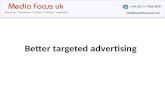 Better targeted advertising.  User data on a social media site means adverts can be accurately shown.