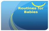 Sleep patterns and routines Newborn babies can take 6 to 10 weeks or even longer to develop a regular sleep pattern. Sleep routines When preparing babies.