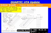 1 QUARTIC: UTA Update Andrew Brandt, Chance Harenza, Joaquin Noyola, Pedro Duarte Preliminary UTA drawing of Mike Albrow’s concept for a fast time resolution.