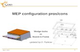 Dec 1, 2012 1 MEP configuration pros/cons Wedge-locks vs Board-in-Frame updated by D. Pankow.