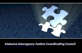 Alabama Interagency Autism Coordinating Council Laura L. Garrett MSN, FNP-C.