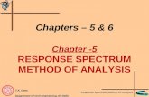 T.K. Datta Department Of Civil Engineering, IIT Delhi Response Spectrum Method Of Analysis Chapters – 5 & 6 Chapter -5 RESPONSE SPECTRUM METHOD OF ANALYSIS.