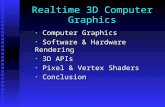 Realtime 3D Computer Graphics Computer Graphics Computer Graphics Software & Hardware Rendering Software & Hardware Rendering 3D APIs 3D APIs Pixel & Vertex.