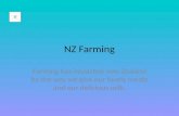 NZ Farming Farming has impacted new Zealand by the way we give our lovely meats and our delicious milk.