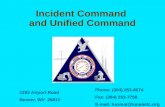 Incident Command and Unified Command 1293 Airport Road Beaver, WV 25813 Phone: (304) 253-8674 Fax: (304) 253-7758 E-mail: hazmat@iuoeiettc.org.