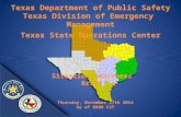 Texas Department of Public Safety Texas Division of Emergency Management Texas State Operations Center Situation Awareness Brief Thursday, November 27th.