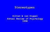 Stereotypes Hilton & von Hippel Annual Review of Psychology 1996.