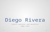 Diego Rivera Cubist painter and muralist 1886-1957.