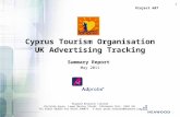 1 Cyprus Tourism Organisation UK Advertising Tracking Summary Report May 2011 Heawood Research Limited Portside House, Lower Mersey Street, Ellesmere Port,