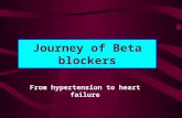 Journey of Beta blockers From hypertension to heart failure.