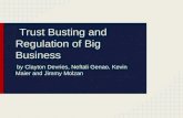 Trust Busting and Regulation of Big Business by Clayton Devries, Neftali Genao, Kevin Maier and Jimmy Molzan.