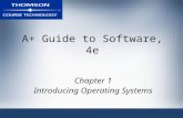 A+ Guide to Software, 4e Chapter 1 Introducing Operating Systems.