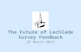 The Future of Lechlade Survey Feedback 28 March 2012.