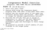 Congruence Model Exercise Diagnose: NEW YORK POLICE DEPARTMENT PART A (30-40 Minutes): 1.Split into small teams 2.Analyze NYPD using the Congruence Model.