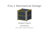 Fox 1 Mechanical Design Robert Davis KF4KSS 2011 AMSAT Space Symposium.