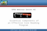 SPDG Webinar Series #2 Essential Components of an Effective Core Reading Program.