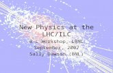 New Physics at the LHC/ILC B-L Workshop, LBNL September, 2007 Sally Dawson (BNL)