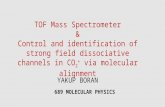 TOF Mass Spectrometer & Control and identification of strong field dissociative channels in CO 2 + via molecular alignment YAKUP BORAN 689 MOLECULAR PHYSICS.