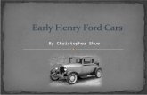 By Christopher Shue The first Ford car was built in Henry Ford’s workshop. It was built in 1896 and was just the start of his business. Henry Ford in.
