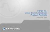 Sangoma Voice Communications Product Portfolio December 2009.