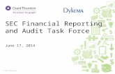 © Grant Thornton LLP. All rights reserved. 1 © Grant Thornton LLP SEC Financial Reporting and Audit Task Force June 17, 2014.
