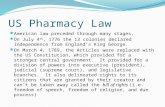US Pharmacy Law American law preceded through many stages. On July 4 th, 1776 the 13 colonies declared independence from England’s King George. On March.