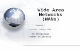 Wide Area Networks (WANs) Chapter 7 Updated January 2009 XU Zhengchuan Fudan University.