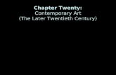 Chapter Twenty: Contemporary Art (The Later Twentieth Century)