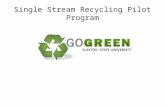 Single Stream Recycling Pilot Program. Background Clayton State University partnered with Waste Management to promote: Environmental awareness Responsible.