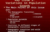 Key Issue 3: Variations in Population Growth The Main Points of this issue are: The Main Points of this issue are: The Demographic TransitionThe Demographic.