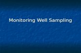 Monitoring Well Sampling. SAP (Sampling Analysis Plan) SAP (Sampling Analysis Plan) Frequency Frequency Purging Purging Pumps and Bailers Pumps and Bailers.
