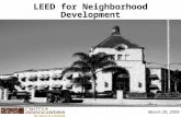 LEED for Neighborhood Development Strategic Economics Brownbag March 20, 2009.