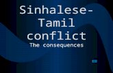 Sinhalese-Tamil conflict The consequences. Consequences Click on the hyperlink to begin Political Economic Social.