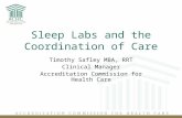 Sleep Labs and the Coordination of Care Timothy Safley MBA, RRT Clinical Manager Accreditation Commission for Health Care.