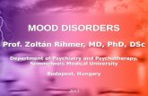 MOOD DISORDERS Prof. Zoltán Rihmer, MD, PhD, DSc Department of Psychiatry and Psychotherapy, Semmelweis Medical University Budapest, Hungary 2013.