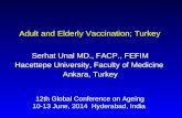Adult and Elderly Vaccination; Turkey Serhat Unal MD., FACP., FEFIM Hacettepe University, Faculty of Medicine Ankara, Turkey 12th Global Conference on.