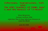 Infections, Transmissions, Cultures: The AIDS Scandals of 1990s Japan and the Genesis of “J-Horror” Brian Bergstrom Summer Institute 2006 Infections Then.