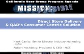 QAD Proprietary Direct Store Delivery & QAD’s Consumer Centric Solution Hank Canitz: Senior Director Industry Marketing - QAD Robert Hochberg: President.