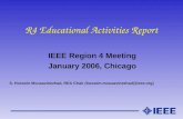 R4 Educational Activities Report IEEE Region 4 Meeting January 2006, Chicago S. Hossein Mousavinezhad, REA Chair (hossein.mousavinezhad@ieee.org)