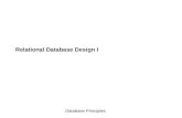 Database Principles Relational Database Design I.