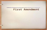 First Amendment. “Congress shall make no law respecting an establishment of religion, or prohibiting the free exercise thereof; or abridging the freedom.