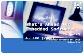 What’s Ahead for Embedded Software? - Edward A. Lee (2000) Wednesday November 10, 2010 Hokeun Kim.