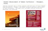 Johnson Controls |1 Global Advancement of Women Conference – Shanghai, China Johnson Controls was a silver sponsor and had over 15 local female high potentials,