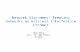 Network Alignment: Treating Networks as Wireless Interference Channel Chun Meng Univ. of California, Irvine.