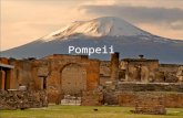 Pompeii. History The city of Pompeii is a partially buried Roman town- city near Naples. Along with Herculaneum, Pompeii was partially destroyed and buried.