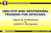 ORKUSTOFNUN Ethiopia ARGeo C-1 – LSG – 27.11.2006 UNU Geothermal Training Programme UNU-GTP AND GEOTHERMAL TRAINING FOR AFRICANS Ingvar B. Fridleifsson.