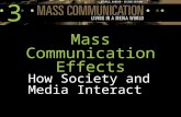3 Mass Communication Effects How Society and Media Interact.