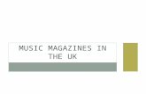 MUSIC MAGAZINES IN THE UK. Q  Q is published by Bauer Consumer Media Inc.  68.3% of readers are male compared with 31.75 that are female.  The age.
