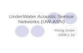 UnderWater Acoustic Sensor Networks (UW-ASN) -Xiong Junjie -2009.2.10.