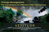 High Tech High Touch SolutionsExplore Your Options: Change Management Change Management The Cornerstone for Effective CRM Deployment.